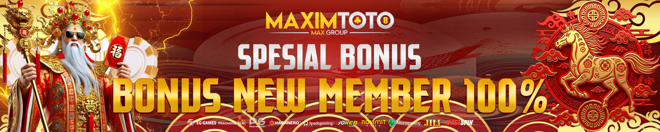 MAXIMTOTO bonus new member 100 persen spesial bonus anggota baru